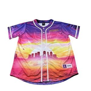 Electric Family Sunset Music Festival Stitched Jersey Mens L EDM 2022 Tampa Rave